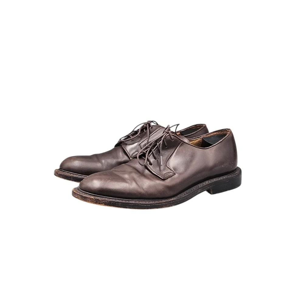 J. Crew Mens Brown Leather Lace Up Oxfords Dress Shoes 11 55755